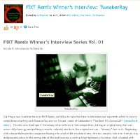 1st Place Winner ReMix of Celldweller: TBIGG (TweakerRay Dream ReMix) / Interview at FiXT